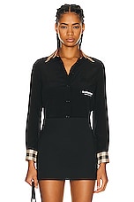Burberry Anette Shirt in Black, view 1, click to view large image.