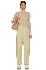 Burberry Long Sleeve Top in Limestone, view 4, click to view large image.