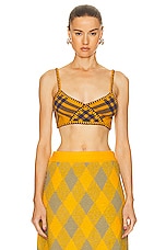 Burberry Bralette Top in Pear IP Check, view 1, click to view large image.