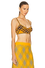 Burberry Bralette Top in Pear IP Check, view 2, click to view large image.