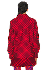 Burberry Long Sleeve Check Shirt in Ripple IP Check, view 3, click to view large image.