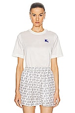 Burberry Short Sleeve T-shirt in Salt, view 1, click to view large image.