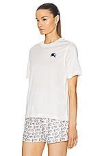 Burberry Short Sleeve T-shirt in Salt, view 3, click to view large image.