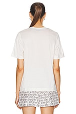 Burberry Short Sleeve T-shirt in Salt, view 4, click to view large image.