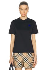 Burberry Short Sleeve T-shirt in Black, view 1, click to view large image.