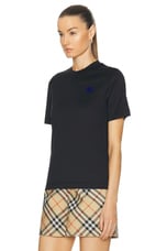 Burberry Short Sleeve T-shirt in Black, view 3, click to view large image.
