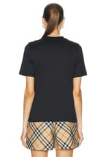 Burberry Short Sleeve T-shirt in Black, view 4, click to view large image.