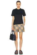 Burberry Short Sleeve T-shirt in Black, view 5, click to view large image.
