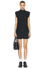 Burberry Zip Front Top in Black, view 5, click to view large image.