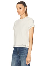 Burberry Short Sleeve T-Shirt in Plaster, view 3, click to view large image.