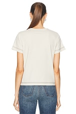 Burberry Short Sleeve T-Shirt in Plaster, view 4, click to view large image.