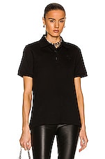 Burberry Malleco TB Polo Top in Black, view 1, click to view large image.