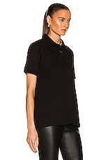 Burberry Malleco TB Polo Top in Black, view 2, click to view large image.
