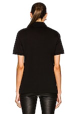 Burberry Malleco TB Polo Top in Black, view 3, click to view large image.