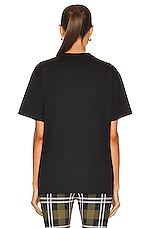 Burberry Carrick Tee in Black, view 3, click to view large image.