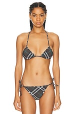 Burberry Bikini Top in Snug IP Check, view 1, click to view large image.
