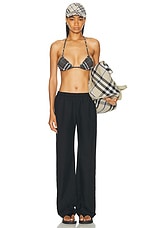Burberry Bikini Top in Snug IP Check, view 4, click to view large image.