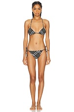 Burberry Bikini Bottom in Snug IP Check, view 4, click to view large image.