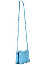 Burberry Lola Double Pouch Bag in Bright Sky Blue, view 4, click to view large image.