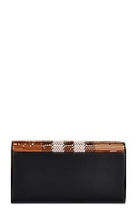 Burberry Lola Sequin Check Chain Wallet Bag in Dark Birch Brown, view 4, click to view large image.