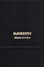 Burberry TB Metal Pouch in Black & Gold, view 6, click to view large image.