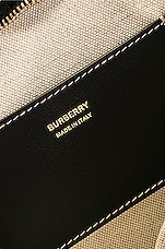 Burberry Duncan Pouch in Natural & Black, view 6, click to view large image.
