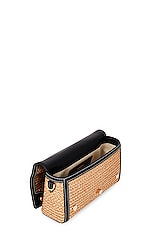 Burberry Small Note Shoulder Bag in Natural & Black, view 5, click to view large image.