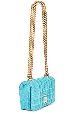 Burberry Mini Lola Shoulder Bag in Vivid Turquoise, view 4, click to view large image.