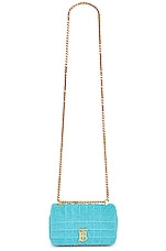 Burberry Mini Lola Shoulder Bag in Vivid Turquoise, view 6, click to view large image.