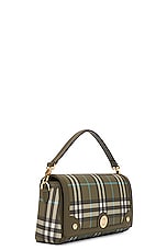 Burberry Small Note Shoulder Bag in Olive Green, view 5, click to view large image.