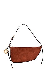 Burberry Small Shield Sling Bag in Bruciato, view 1, click to view large image.