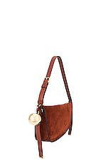 Burberry Small Shield Sling Bag in Bruciato, view 3, click to view large image.