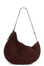 Burberry Large Knight Hobo Bag in Cocoa, view 3, click to view large image.