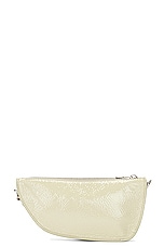 Burberry Micro Sling Shield Bag in Hunter, view 3, click to view large image.