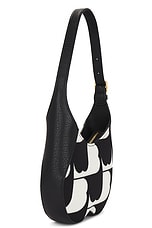 Burberry Chess Baguette Bag in Black, view 4, click to view large image.
