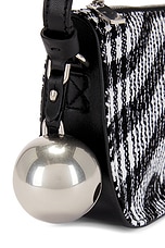 Burberry Small Shield Sling Bag in Black & White, view 7, click to view large image.