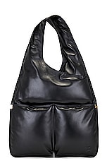 Burberry Cut Shoulder Bag in Black, view 1, click to view large image.