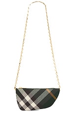 Burberry Micro Shield Bag With Chain in Ivy, view 1, click to view large image.