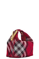 Burberry Mini Knit Peg Bag in Scarlet, view 3, click to view large image.