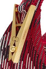 Burberry Mini Knit Peg Bag in Scarlet, view 6, click to view large image.