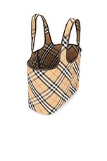 Burberry Medium EW Tote Bag in Sand, view 5, click to view large image.