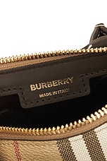 Burberry Mini Bowling Bag in Vintage Check & Military, view 7, click to view large image.