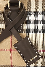 Burberry Mini Bowling Bag in Vintage Check & Military, view 8, click to view large image.