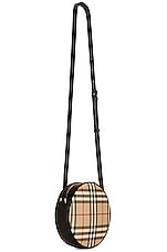 Burberry New Louise Bag in Archive Beige & Black, view 4, click to view large image.