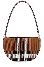 Burberry Olympia Pouch Bag in Birch Brown, view 1, click to view large image.