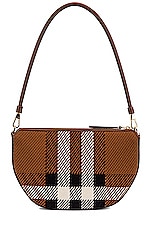 Burberry Olympia Pouch Bag in Birch Brown, view 3, click to view large image.