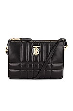 Burberry Lola Double Pouch Bag in Black, view 1, click to view large image.