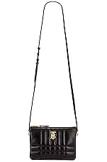 Burberry Lola Double Pouch Bag in Black, view 6, click to view large image.