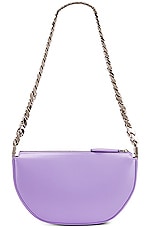Burberry Mini Zip Olympia Bag in Soft Violet, view 3, click to view large image.