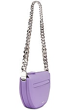Burberry Mini Zip Olympia Bag in Soft Violet, view 4, click to view large image.